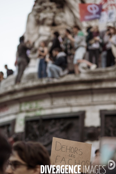 Rassemblement place de la republique Paris