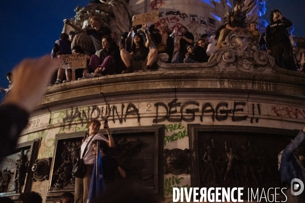 Rassemblement place de la republique Paris