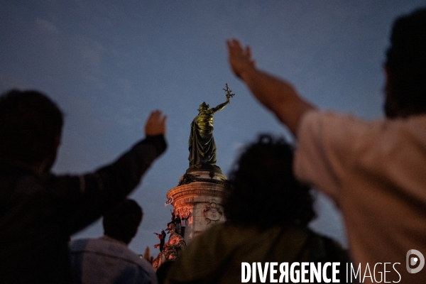 Rassemblement place de la republique Paris