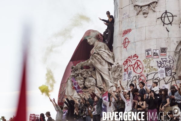 Rassemblement place de la republique Paris