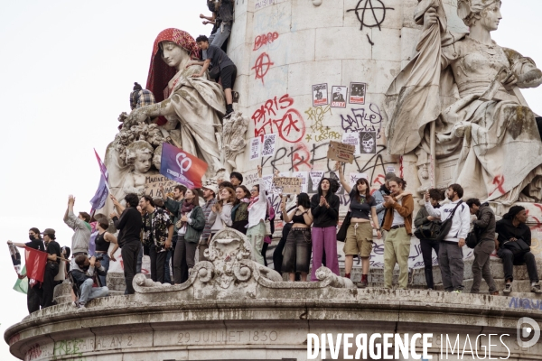 Rassemblement place de la republique Paris