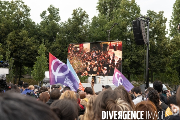 Soiree electorale QG LFI Paris