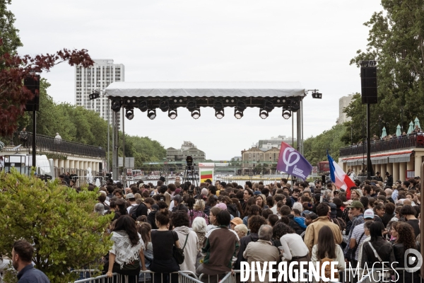 Soiree electorale QG LFI Paris