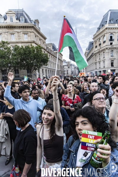 2nd Tour des legislatives : Rassemblement place de la Republique