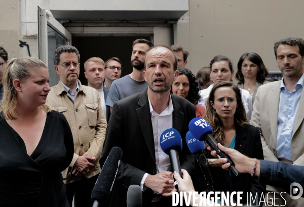Election legislatives / Reunion de La France Insoumise au lendemain des resultats du second tour des election legislatives