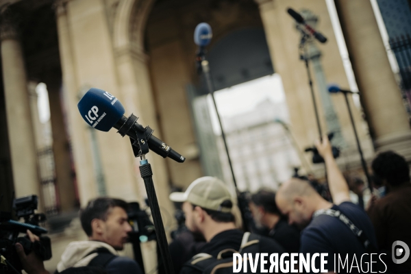 Accueil des députés à l’assemblée nationale