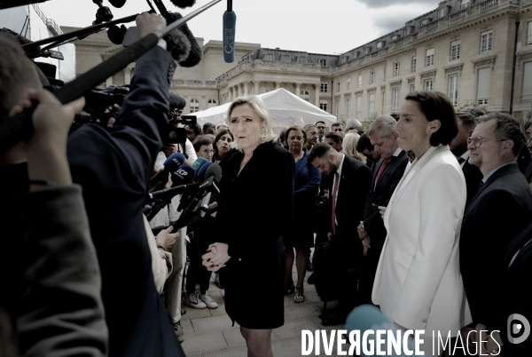 Assemblée Nationale/ Rentree des deputés du Rassemblement National