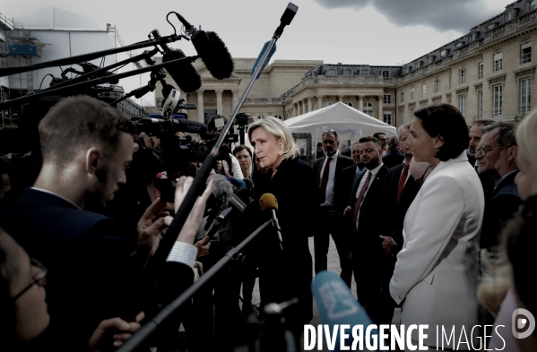 Assemblée Nationale/ Rentree des deputés du Rassemblement National