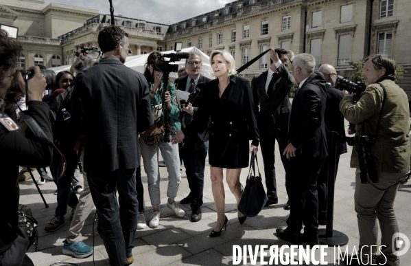 Assemblée Nationale/ Rentree des deputés du Rassemblement National