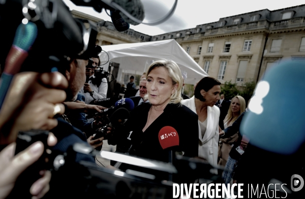 Assemblée Nationale/ Rentree des deputés du Rassemblement National