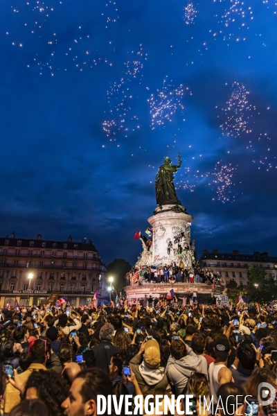 2nd Tour des legislatives : Rassemblement place de la Republique