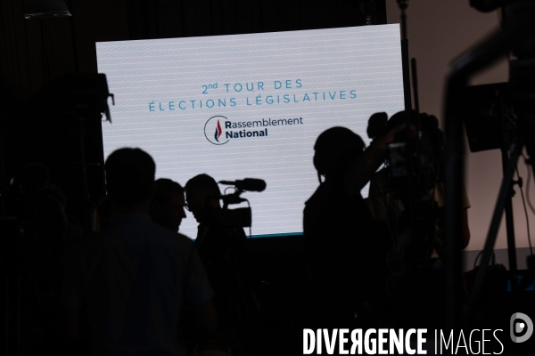 Legislatives 2024 - 2eme tour - soiree electorale du rn