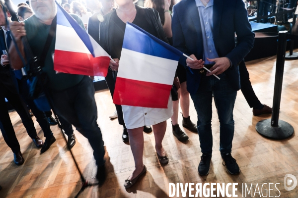 Legislatives 2024 - 2eme tour - soiree electorale du rn