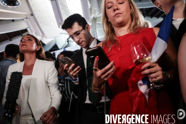 Legislatives 2024 - 2eme tour - soiree electorale du rn