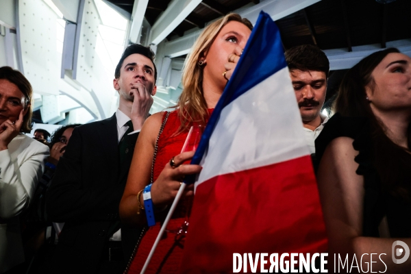 Legislatives 2024 - 2eme tour - soiree electorale du rn
