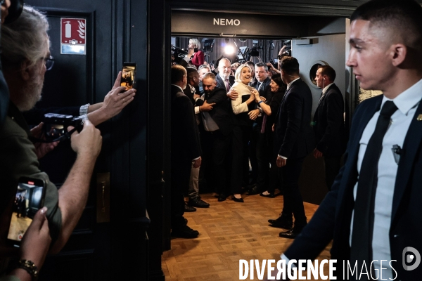 Legislatives 2024 - 2eme tour - soiree electorale du rn