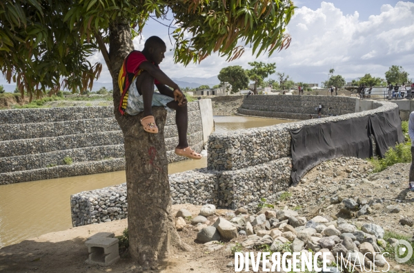 Le canal sur la riviere massacre, sujet de discorde entre haiti et republique dominicaine.