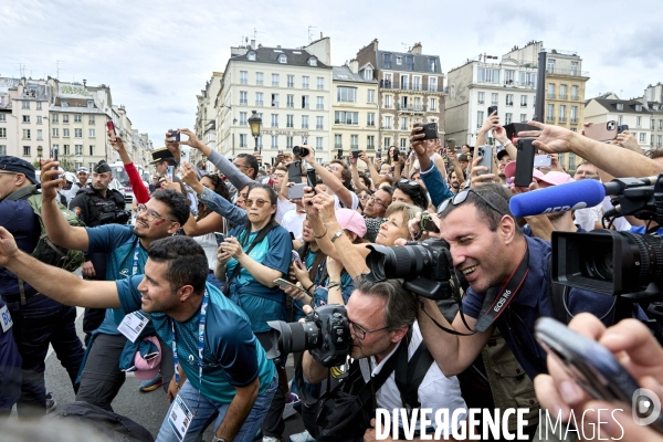 Parcours de la flamme olympique à Paris