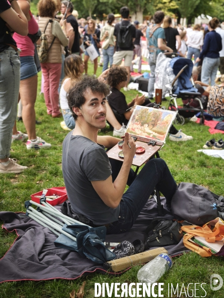Autour du Parcours de la flamme Olympique à Paris
