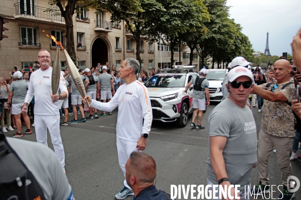 La Flamme Olympique à Paris 15.