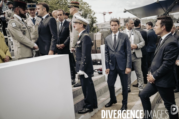 Défilé du 14 juillet sur l’avenue Foch.