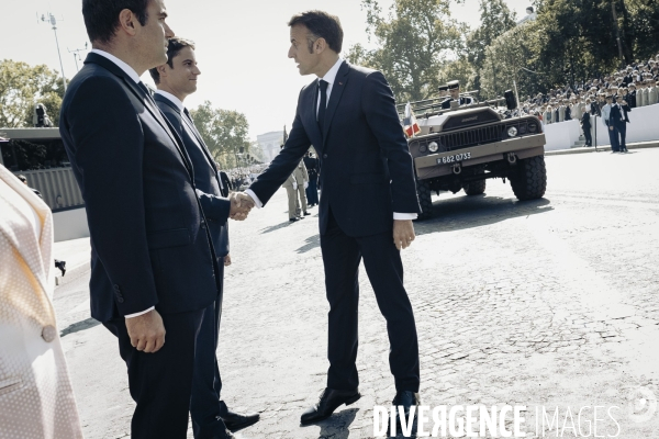 Défilé du 14 juillet sur l’avenue Foch.