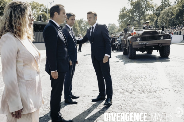 Défilé du 14 juillet sur l’avenue Foch.