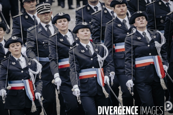 Défilé du 14 juillet sur l’avenue Foch.