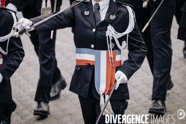 Défilé du 14 juillet sur l’avenue Foch.