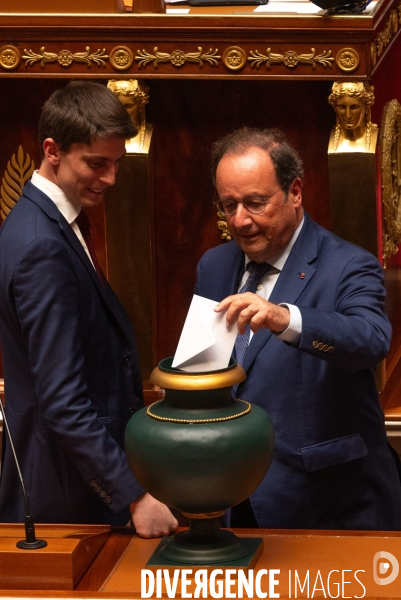 Assemblée nationale. Election à la présidence de Yaël Braun-Pivet.