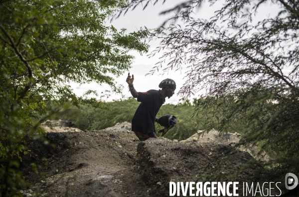 Passage de frontiere illegalement entre haiti et la republique dominicaine.