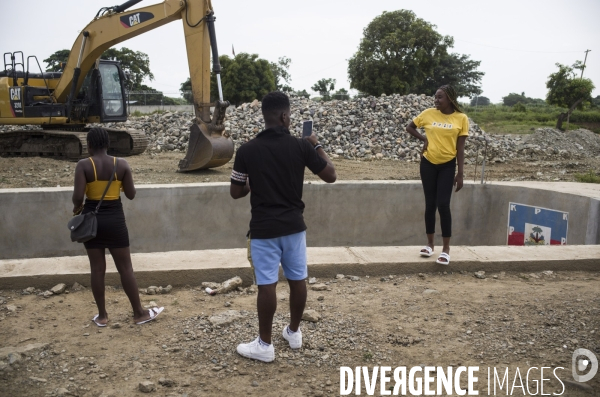 Passage de frontiere illegalement entre haiti et la republique dominicaine.