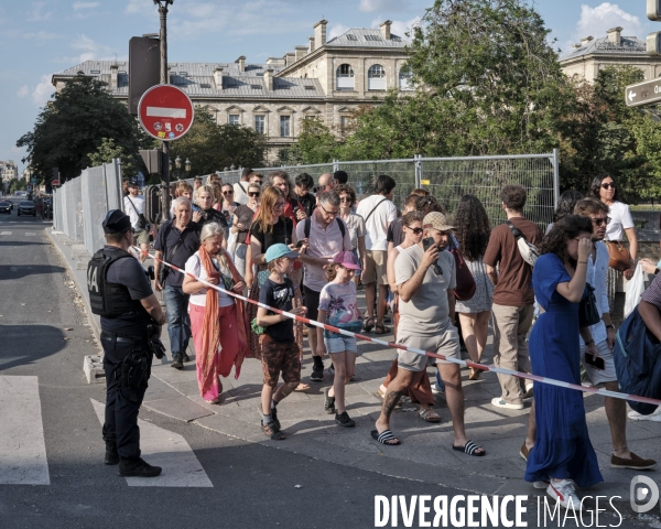 Zone grise zone rouge Paris 5 jours avant l’ouverture des jeux olympiques