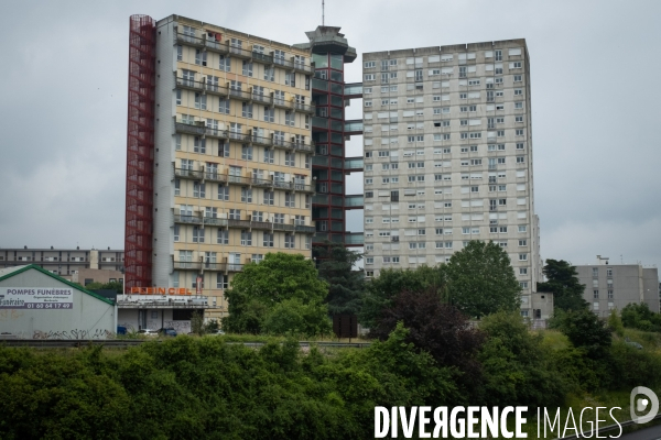 Vestiges du centre commercial La Croix Blanche au Mée-sur-Seine