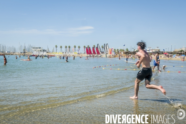La plage de Palavas-les-Flots