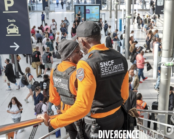 JO, 2024, gare du nord, agents de sécurité privé