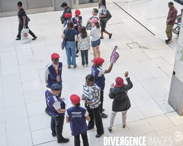 JO, 2024, gare du nord, jeune agents d’accueil et d’orientation