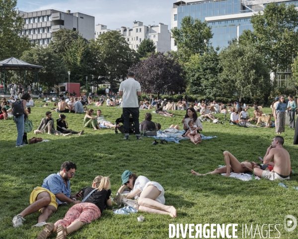 Paris été 2024 le canal Saint-Martin