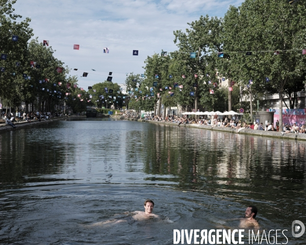 Paris été 2024 le canal Saint-Martin
