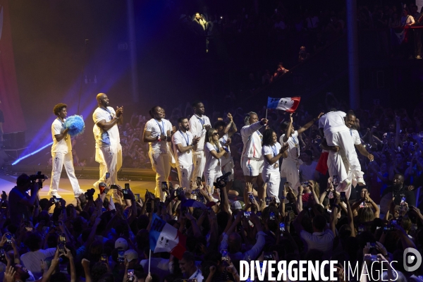 Celebration des judokas medaillés  au Club France