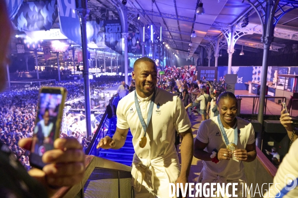 Celebration des judokas medaillés  au Club France