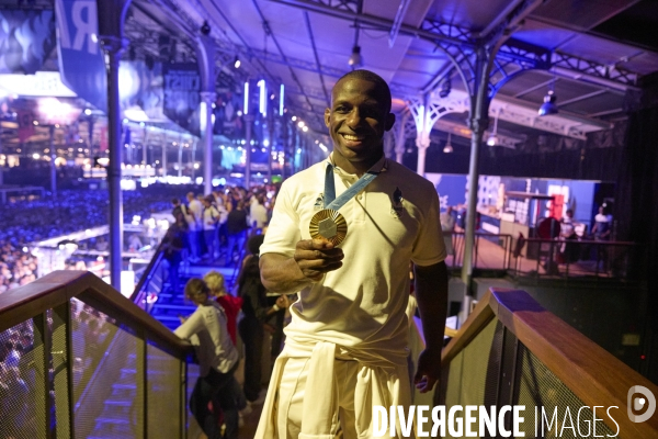 Celebration des judokas medaillés  au Club France