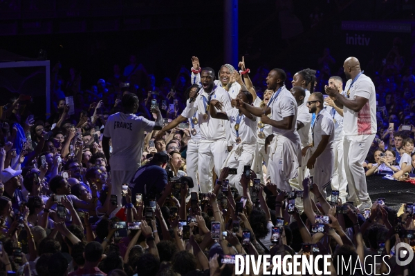 Celebration des judokas medaillés  au Club France