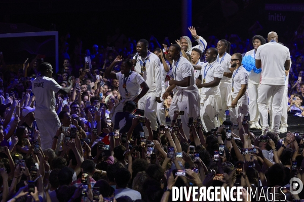 Celebration des judokas medaillés  au Club France