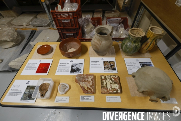 Les reserves du pole archeologique de la ville de paris