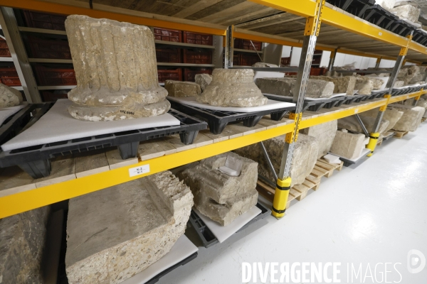 Les reserves du pole archeologique de la ville de paris