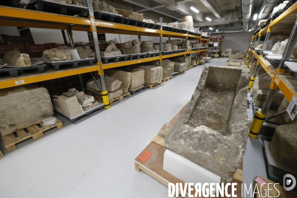 Les reserves du pole archeologique de la ville de paris