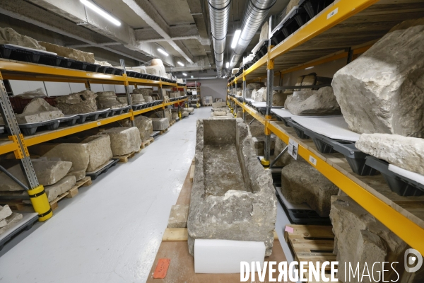 Les reserves du pole archeologique de la ville de paris