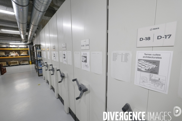 Les reserves du pole archeologique de la ville de paris