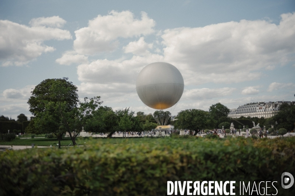 Vasque olympique dans le Jardin des Tuileries